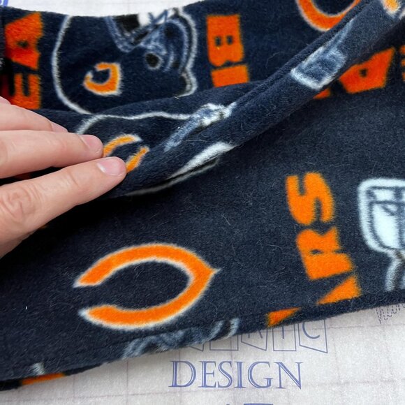 NFL Chicago Bears fan gift Fleece Neck Gaiter: Handmade Scarf Warmer - Picture 2 of 11